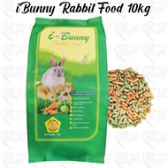 iBunny Rabbit Food (10kg) / I Bunny Rabbit & Guinea Pig Food / Makanan Pellet Arnab Berkualiti / Mak