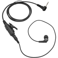 Replacement 2.5mm 1‑Pin G‑Shape Walkie‑Talkie Earpiece with PTT Mic, Acoustic Tube Headset Compatibl