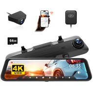 WOLFBOX G850 V02 WIFI Front and Rear 4K Dash Cam Car Camera WDR 1080P Dash Camera for Car FOV170 Car