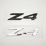 3D ABS Chrome Black Z4 Logo Emblem Letters Badge Car Rear Trunk Decal Sticker For BMW Z4 E85 E86 E89