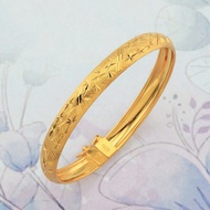 ZHULIAN GELANG TANGAN Donut Bercorak Saduran Emas 24K