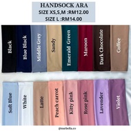 HANDSOCK ARA (PENDEK) READY STOCK  Original by Nurbella