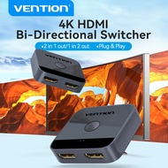 Vention HDMI 2.0 Swicth 4K HDMI Switcher 2 in 1 Out for Mi Box TV Box PS5/4 Blu-Ray Player Fire Stic