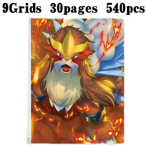 9 Pocket 540 Anime Cards Album Book Cartoon Kid Game Card Map Collection Holder Binder Folder Studen