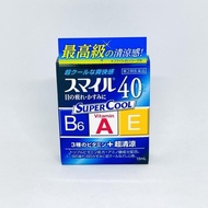 LION SMILE 40 EX VITAMIN SUPER COOL EYE DROPS 13ml MADE IN JAPAN