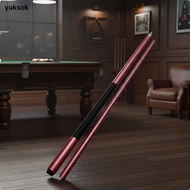yuksok Piece Pool Cue Alloy Joint Chinese 8 ball Cue Multi Layer Tip Black 13.0MM