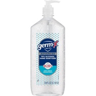Germ-X Advanced Hand Sanitizer, Non-Drying Moisturizing Clear Gel, Instant and No Rinse Formula, Lar