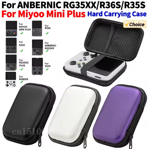 Hard Carrying Case for R35S R36S Anti-Scratch Shockproof Travel Storage Bag with 2 Joystick Caps for