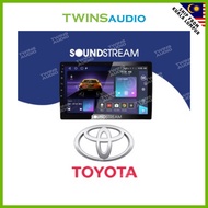 SOUNDSTREAM 9'/10' QLED (4+64GB/6+128GB) Car Player FOR TOYOTA - CYBER 360 Cam Supported, DSP, 4G SI