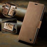 Galaxy S23 Ultra Case For Note 20 Ultra 10 Plus M60s  Magnet Phone Wallet Woman Man Stand Leather Co