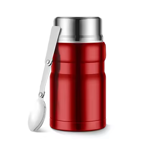 750ml Large Capacity Thermos Stainless Steel Jar Lunch Box Food Soup Container Food Flask Free With 