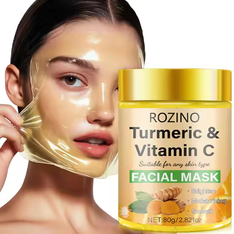 Rozino Turmeric Vitamin C Portable Peel-Off Mask, Combines Gentle Turmeric Vitamin C Plant Extracts 