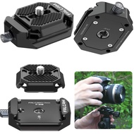 ULANZI F38 Camera Quick Release Plate w 1/4" to 3/8" Screw Thread, Quick Release System QR Plate Cam