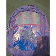 Smiggle backpack large unicorn sky purple minor defect