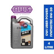 【100% ORIGINAL】OWS Uber Power Synthotec Sae 0W20 Fully Synthetic Engine Oil 4L For Toyota/ Perodua/ 