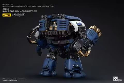 【FS】JOYTOY Warhammer 40K Scale 1/18 Action Figures Ultramarines Leviathan Dreadnought Models Toys Gi