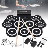 9 Pads Electronic Roll up Silicone Drum Electric Drum Kit