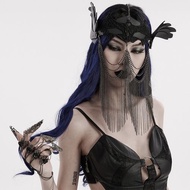 哥德精靈族戰士神話蝙蝠面具 / 可拆鏈條