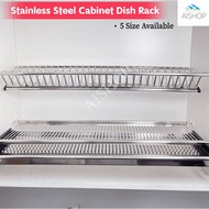 [SG Seller]Stainless Steel Dish Rack/ Kitchen Cabinet Dish Rack
