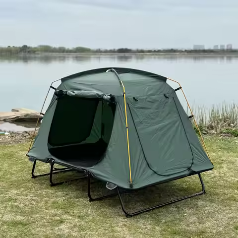 2024 Factory Custom Outdoor Sleeping Carp Fishing Automatic Quick Open Tent Fishing Camp De Tenda Ca