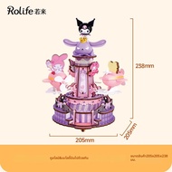 rolife | กล่องดนตรีหมุนได้ DIY สำหรับเด็ก HelloKitty My Melody