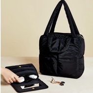 Sephora Puffy Bag+Puffy Make Up Pouch with mirror in Black