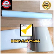 skotlet,scotlite,sticker lembaran putih susu glossy permeter bonus alat pasang