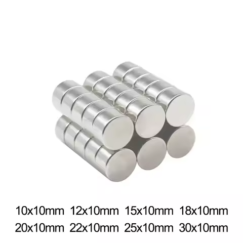 20x10mm Powerful Magnets Strong Round Magnets for Fridge, DIY, Building, Scientific 22x10 10*10 12*1