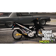 GTA V Mod Yamaha 125ZR Black Alloy (ADD ON/FIVEM Ready/PC ONLY)