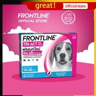 FRONTLINE TRI-ACT Size M สำหรับสุนัข 10-20 kg หยดตรงจุด หยุด ยุง เห็บ หมัด ฟรอนท์ไลน์ ไตร-แอ็ค [exp
