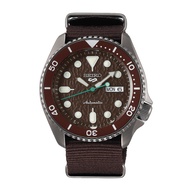 [Watchspree] Seiko 5 Sports Automatic Brown Nylon Strap Watch SRPD85K1