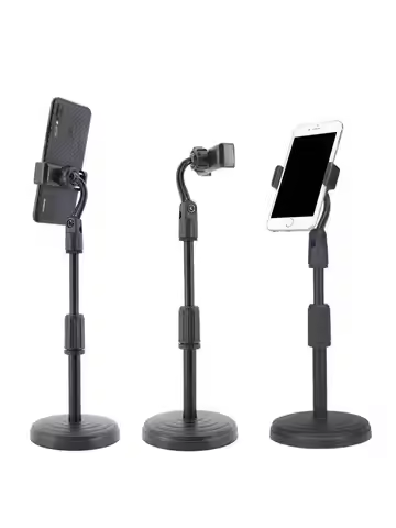 Adjustable Retractable Phone Holder Lazy Desktop Stand for Watching Drama Selfie Live Stream 1PC
