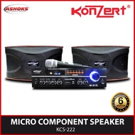 Konzert KCS 222 Amplifier with Speaker / Micro Component Speaker / Component set / Original Konzert Speaker