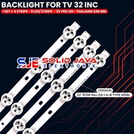 32 INCH TV BACKLIGHT 32LS3110 32LS3400 32LS3410 32LM3400 32LM3410 32LM 32LS BL LED LAMP 9K 3V INC