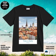 5-Piece ESTONIA SOUVENIR T-Shirt NationalTAG, 30S COTTON, PREMIUM GIFT SOUVENIR