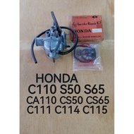 HONDA C110 S50 S65 CA110 CS50 CS65 C111 C114 C115 NOS KEIHIN GENUINE CARBURATOR ASSY BARU (KENA AIR 
