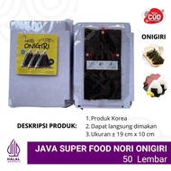 Nori Onigiri Wrapper 50 & 100 Lembar - Nori Onigiri Java Super Food - Nori Onigiri Dasuib - Tokinori