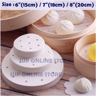 Round Disposable Parchment / Bamboo Steamer Paper Liners Air / Kertas Pau / Dim Sum