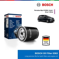 Bosch Oil Filter for Perodua Myvi D20N/Axia/Aruz/Bezza/Ativa 0986AF0363