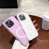 New Case For Honor X8D X7D X9D 2in1 Magnetic Ring Color Matte Silicone Phone shockproof Casing