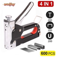 YOLANDA Nailer, 4 in 1 Heavy Duty Construction Stapler,  With 600 Staples 4-14mm Powerful Stapler Wo