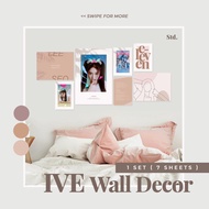 HIASAN DINDING Ive Wall Decor kpop poster minimalist aesthetic Wall decoration room decoration pinte
