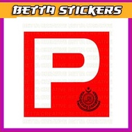 Car Sticker / Bumper Sticker / Motor Sticker - P Sticker JPJ Size