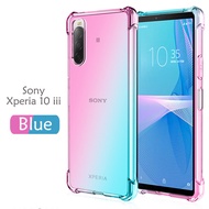 Carristo Sony Xperia 10 iii Anti-Shock Case Cover Rainbow Aurora TPU Soft Casing Mobile Phone Housin