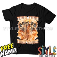 Anomali Tung Tung Sahur Kids T-shirt Free Name T-shirt Tung Tung Sahur Kids Clothes