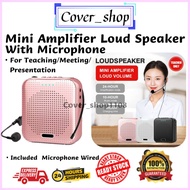 [Ready Stock] Mini Amplifier Speaker With Microphone For Teaching, Event, Meeting, Presentation