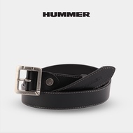 Hummer Men's Bar Buckle Leather Belt