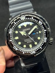 ⭕️⭕️已停產熱門款精工石英吞💫SBBN035 二手中古 SEIKO 精工 Marinemaster Tuna SBBN035 石英吞  7C46石英機芯 47.7mm 日文星期視窗 300M防水 已