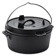 Dutch Oven Pot with Lid-4.76 Qt Pre-Seasoned Cast Iron Dutch Oven with Storage Bag-Dual Handles-Lid 