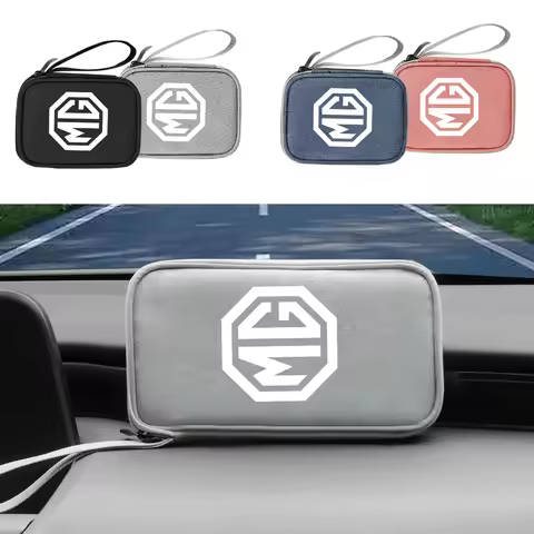 For MG ZS HS ES5 MG4 EV Electric S5 EV MG3 MG5 MG6 MG7 ONE EZS Car Digital Supplies Storage Bag Key 